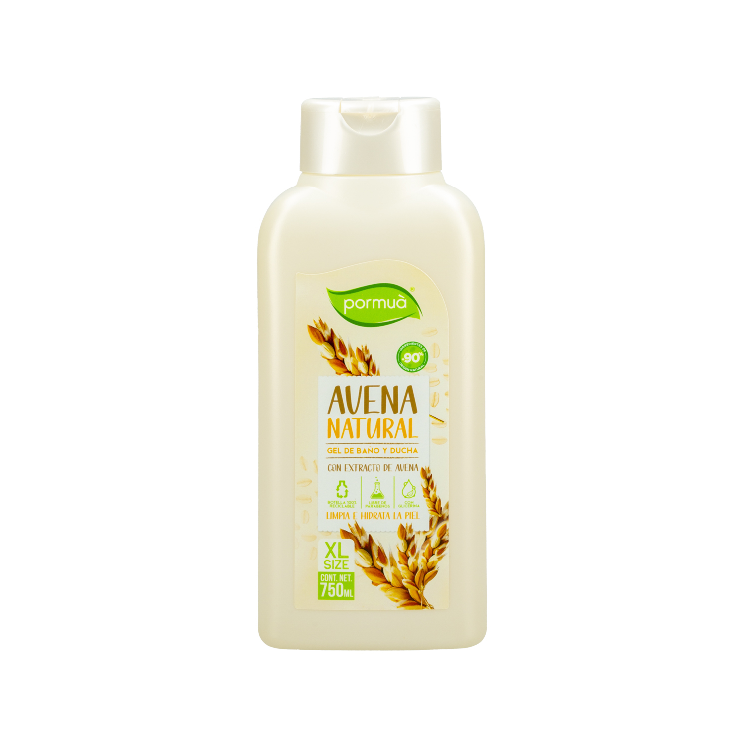 Gel de Baño Corporal - HIDRATANTE AVENA NATURAL - PORMUA